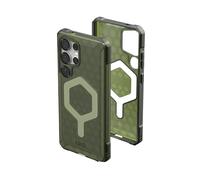 URBAN ARMOR GEAR Essential Armor MS Case Samsung Galaxy S25 Ultra Custodia ("Designed for Samsung", Ricarica wireless / Carica magnetica ottimizzata, 4,6m Protezione) oliva (trasparente)