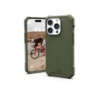 Urban Armor Gear Essential MS Case compatibile con la custodia di Apple iPhone 15 Pro [50% materiale riciclato, Ricarica wireless/carica magnetica ottimizzata, 4,6m protezione] verde oliva
