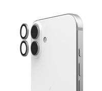 URBAN ARMOR GEAR Lens Shield iPhone 16/16 Plus | Perfetta aderenza | Anello in lega di titanio | Rivestimento antimpronta | Ultra trasparente | Kit di montaggio incluso