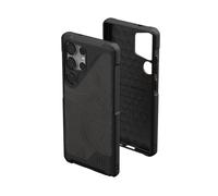 Urban Armor Gear Metropolis LT Case Samsung Galaxy S25 Ultra Custodia (Designed for Samsung, compatibile con ricarica wireless (Qi) / ricarica magnetica) topografia nera