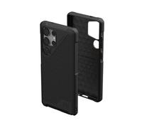 Urban Armor Gear Metropolis LT Case Samsung Galaxy S25 Ultra Custodia (Designed for Samsung, compatibile con ricarica wireless (Qi) / ricarica magnetica) nero kevlar
