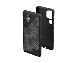 Urban Armor Gear Metropolis LT Case Samsung Galaxy S25 Ultra Custodia (Designed for Samsung, compatibile con ricarica wireless (Qi) / ricarica magnetica) micro hex camo graphite