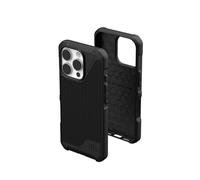 Urban Armor Gear Custodia Metropolis LT MS compatibile con Apple iPhone 16 Pro (protezione dalle cadute di livello militare, ricarica wireless (Qi) / ricarica magnetica compatibile) nero kevlar