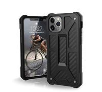 Urban Armor Gear Monarch Apple iPhone 11 Pro (5.8") Cover Protettiva Rugged Custodia (Compatibile Con il Qi Wireless, Ultra Slim Protezione Case, Antiurto, Cuoio) - carbonio