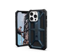 Urban Armor Gear Monarch custodia protettiva compatibile con Apple iPhone 13 Pro [Compatibile con la ricarica wireless, Protezione militare standard a 5 strati, Bordo rialzato] blu (mallard)
