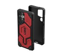 URBAN ARMOR GEAR Monarch Pro Case Samsung Galaxy S25 Ultra Custodia ( Anello magnetico, "Designed for Samsung" certificato, Ricarica wireless compatibile, 6m Protezione) rosso (crimson)