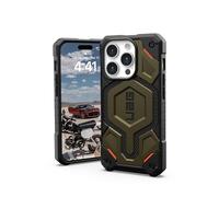 Urban Armor Gear Monarch PRO Custodia Protettiva Compatibile con Apple iPhone 15 PRO Case [Compatibile con Ricarica Wireless/Ricarica Magnetica, Protezione a 5 Strati] Kevlar Verde