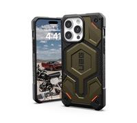 URBAN ARMOR GEAR Monarch Pro Custodia protettiva compatibile con Apple iPhone 15 Pro Max [Compatibile con ricarica wireless/ricarica magnetica, protezione a 5 strati] verde kevlar