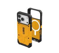 Urban Armor Gear Pathfinder MS Case compatibile con Apple iPhone 17 Pro Custodia (Ricarica wireless/carica magnetica, Protezione dalle cadute secondo gli standard militari) giallo patrimonio