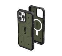URBAN ARMOR GEAR Pathfinder MS Case compatibile con la custodia di Apple iPhone 16 Pro Max (Ricarica wireless / magnetica compatibile, Protezione cadute standard militare) olive drab