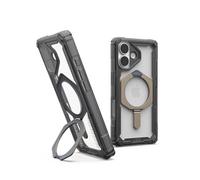 Urban Armor Gear Plasma XTE Case per Apple iPhone 17 Kickstand Custodia (Ricarica wireless/carica magnetica, Apribile, Protezione da cadute da 6 metri) cenere/titanio