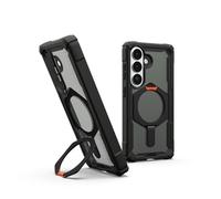 Urban Armor Gear Plasma XTE Case Samsung Galaxy S26 Custodia con support (Designed for Samsung certificato, Ricarica wireless compatibile, Posizionato verticalmente) nero/orange