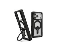 Urban Armor Gear Plasma XTE Case per Apple iPhone 17 Pro Kickstand Custodia (Ricarica wireless/carica magnetica, Apribile, Protezione da cadute da 6 metri) nero/trasparente