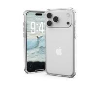 Urban Armor Gear Plyo Case compatibile con Apple iPhone 17 Pro Max Custodia (Ricarica wireless, angoli morbidi e resistenti alle cadute, Bordo rialzato) ghiaccio (trasparente)