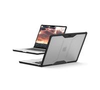 URBAN ARMOR GEAR Plyo Case per Apple MacBook Air 15 Custodia ((M4-2025), (M3-2024), (M2-2023), Protettiva secondo lo standard militare statunitense) ice/nero (trasparente)