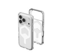 Urban Armor Gear Plyo MS Case compatibile con Apple iPhone 17 Pro Custodia (Ricarica wireless/carica magnetica, Air-Soft angoli, Bordo rialzato) ghiaccio (trasparente) / bianco