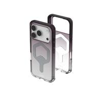 Urban Armor Gear Plyo MS Case compatibile con Apple iPhone 17 Pro Custodia (Ricarica wireless/magnetica, Air-Soft angoli, Bordo rialzato) nero/trasparente/ombre