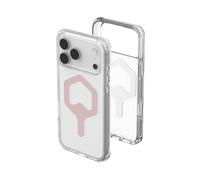 Urban Armor Gear Plyo MS Case compatibile con Apple iPhone 17 Pro Max Custodia (Ricarica wireless/magnetica, Air-Soft angoli, Bordi rialzati) ghiaccio (trasparente) / oro rosa