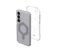 URBAN ARMOR GEAR Plyo Pro Case Samsung Galaxy S25 Plus cover ("Designed for Samsung", anello magnetico, Ricarica wireless compatibile) ice (trasparente)/argento