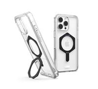 Urban Armor Gear Plyo XTE - Custodia per Apple iPhone 16 Pro Max, compatibile con ricarica wireless/ricarica magnetica, con angoli Air-Soft (trasparente) e nero