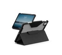 URBAN ARMOR GEAR Progettata per iPad Pro 11 (5a generazione, 2024, M4), robusta custodia protettiva a portafoglio con supporto regolabile multi-angolo e portamatite Plyo LT ghiaccio/nero
