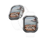 URBAN ARMOR GEAR UAG - Custodia rigida protettiva per Apple Watch da 49 mm serie Ultra 2/Ultra Scout Clear, robusta, trasparente, di grado militare, a prova di caduta, a scatto