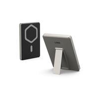 URBAN ARMOR GEAR 5000 mAh Power Bank SRGE 20 W USB-C Slim Magnetic Wireless Portable Charger Fast Charging Battery Pack w/Kickstand Compatibile con iPhone 16, Samsung Galaxy S24, Titanium