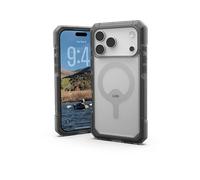 Urban Armor Gear Trooper MS Case compatibile con Apple iPhone 17 Pro Max Custodia (Ricarica wireless/magnetica, Protezione da cadute da 7,6 metri) cenere (grigio) / trasparente