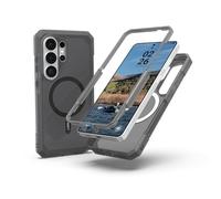 Urban Armor Gear Trooper MS Case per Samsung Galaxy S26 Ultra Custodia (Ricarica wireless/magnetica, Protezione contro le cadute fino a 9,1 metri) ash (grigio transparente)