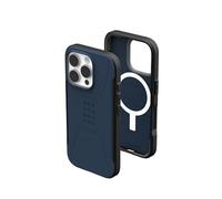 Urban Armor Gear Custodia civile MS compatibile con Apple iPhone 16 Pro Case (Ricarica wireless/magnetica compatibile, Custodia resistente alle cadute, bordo rialzato) mallard (blu)