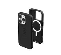 Urban Armor Gear Custodia civile MS compatibile con Apple iPhone 16 Pro Case (Ricarica wireless/magnetica compatibile, Custodia resistente alle cadute, bordo rialzato) nero