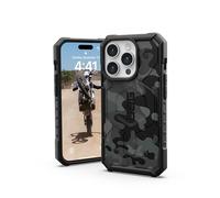 Urban Armor Gear Pathfinder Custodia compatibile con Apple iPhone 15 Pro [Ricarica wireless/carica magnetica compatibile, Protezione dalle cadute standard militare] midnight camo
