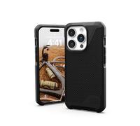 URBAN ARMOR GEAR Metropolis LT Custodia compatibile con Apple iPhone 15 Pro Case [Protezione dalle cadute standard militare, Ricarica wireless (Qi) / magnetica compatibile] kevlar nero