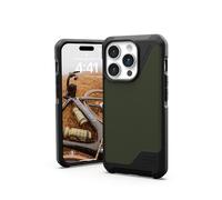 Urban Armor Gear Metropolis LT Custodia compatibile con la custodia di Apple iPhone 15 Pro [Protezione dalle cadute standard militare, Ricarica wireless (Qi) / magnetica compatibile] kevlar olive