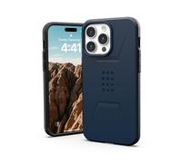 Urban Armor Gear Civilian Custodia compatibile con Apple iPhone 15 Pro Max Case [Ricarica wireless/carica magnetica compatibile, Custodia resistente agli urti, bordo rialzato] mallard (blu)