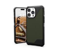 URBAN ARMOR GEAR UAG - Custodia compatibile con iPhone 15 Pro Max da 6,7 pollici, Metropolis LT Kevlar Olive con magnete integrato, compatibile con ricarica MagSafe, robusta custodia protettiva di