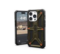 URBAN ARMOR GEAR UAG - Custodia protettiva compatibile con iPhone 15 Pro da 6,1 pollici, in Kevlar Element, verde, robusta, resistente, di grado militare, testata contro le cadute