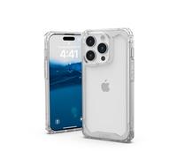 Urban Armor Gear Plyo Custodia Compatibile con Apple iPhone 15 PRO [Cover Compatibile con la Ricarica Wireless, Angoli Morbidi, Bordo rialzato] Ice (Trasparente)