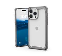 Urban Armor Gear Plyo Custodia compatibile con Apple iPhone 15 Pro Max [Cover compatibile con la ricarica wireless, Angoli morbidi, Bordo rialzato] ash (grigio trasparente)