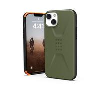 URBAN ARMOR GEAR UAG - Custodia protettiva progettata per iPhone 14 Plus, verde oliva da 6,7 pollici, elegante, ultra sottile, resistente agli urti, a prova di caduta, compatibile con ricarica
