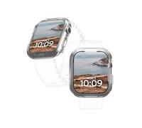 URBAN ARMOR GEAR UAG - Custodia protettiva rigida per Apple Watch da 45 mm, per iWatch Serie 9/8/7, trasparente, robusta, di grado militare, a prova di caduta
