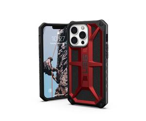 Urban Armor Gear UAG Designed for iPhone 13 Pro Case Red Crimson Rugged Lightweight Slim Shockproof Premium Monarch Protective Cover, [6.1 inch Screen]