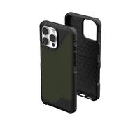 Urban Armor Gear Uag Metropolis LT Cover protettiva per iPhone 16 Pro da 6,9", compatibile con MagSafe, robusta, sottile, elegante, antiurto, antiscivolo, ultra resistente, verde oliva (kevlar olive)