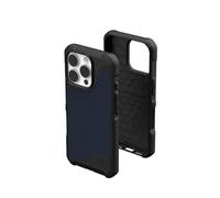 Urban Armor Gear Custodia Metropolis LT MS compatibile con Apple iPhone 16 Pro (protezione dalle cadute di livello militare, ricarica wireless (Qi) / ricarica magnetica compatibile) blu kevlar