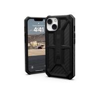 Urban Armor Gear UAG Monarch Custodia compatibile Apple iPhone 14 / iPhone 13 [Compatibile con la ricarica wireless, protezione standard militare a 5 strati, bordi rialzati] Nero/Carbon