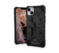 Urban Armor Gear UAG Pathfinder Custodia compatibile Apple iPhone 14 Plus [Ricarica wireless compatibile, Protezione dalle cadute standard militare, Paraurti ultra sottile] Nero camo