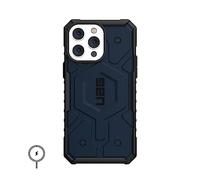 Urban Armor Gear UAG Pathfinder Custodia compatibile con Apple iPhone 14 Pro Max [Ricarica wireless (Qi) / magnetico compatibile, Protezione dalle cadute standard militare] blu