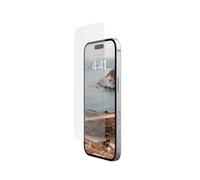 URBAN ARMOR GEAR UAG - Pellicola protettiva in vetro trasparente per iPhone 16, con doppio rinforzo, anti-impronte, ultra trasparente, HD, resistente ai graffi