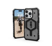 URBAN ARMOR GEAR Pathfinder Case compatibile con Apple iPhone 15 Pro Case [Ricarica wireless / ricarica magnetica compatibile, Protezione secondo gli standard militari] ash (grigio trasparente)