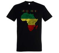 Urban Backwoods Africa Unite Uomo T-Shirt Nero Taglia L